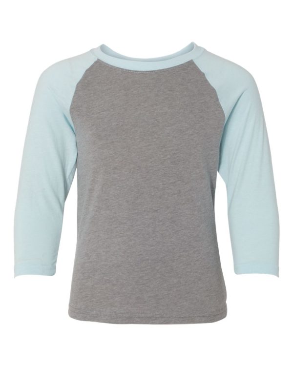 Next Level - Youth CVC Three-Quarter Sleeve Raglan T-Shirt - Image 6