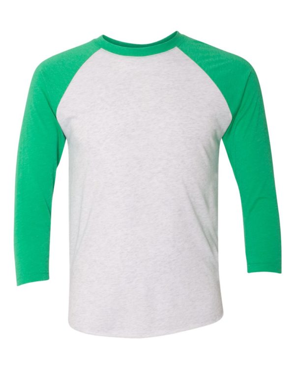 Next Level - Unisex Tri-Blend Three Quarter Sleeve Baseball Raglan Tee - Image 2