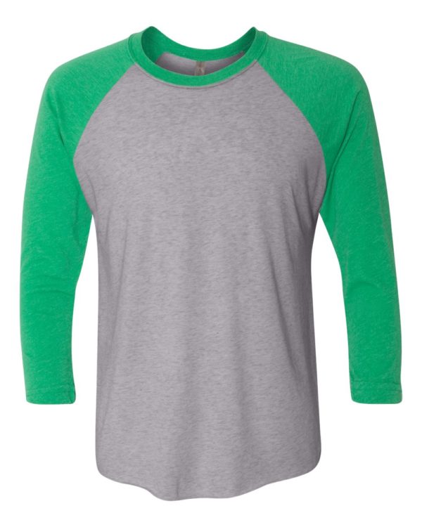 Next Level - Unisex Tri-Blend Three Quarter Sleeve Baseball Raglan Tee - Image 3