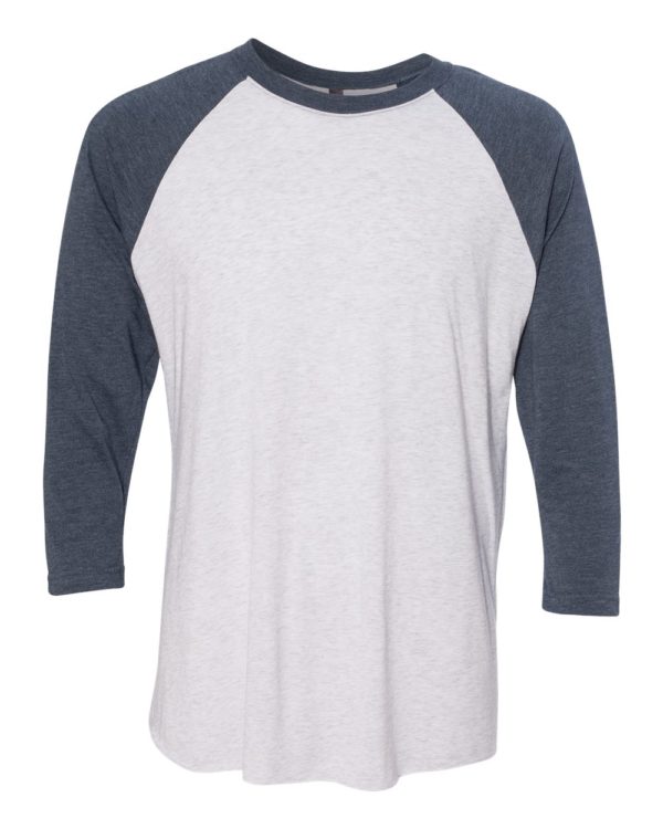 Next Level - Unisex Tri-Blend Three Quarter Sleeve Baseball Raglan Tee - Image 5