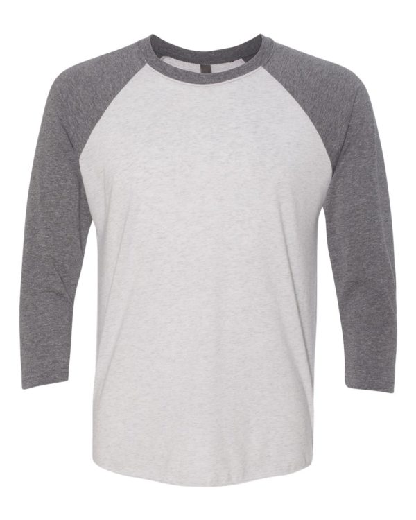 Next Level - Unisex Tri-Blend Three Quarter Sleeve Baseball Raglan Tee - Image 7