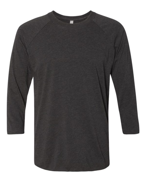 Next Level - Unisex Tri-Blend Three Quarter Sleeve Baseball Raglan Tee - Image 4
