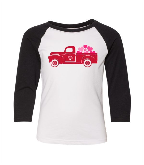 Valentine Youth Raglan T-shirts - Image 2