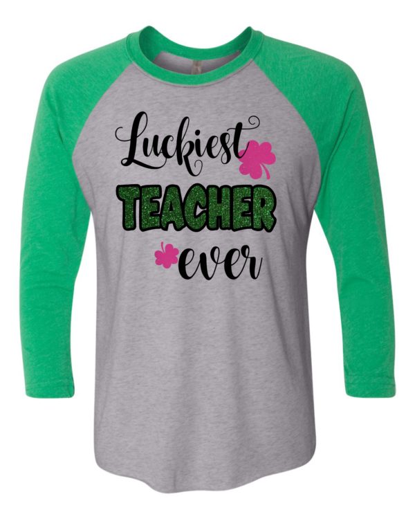 St. Patrick's Day Teacher Raglans - Image 2