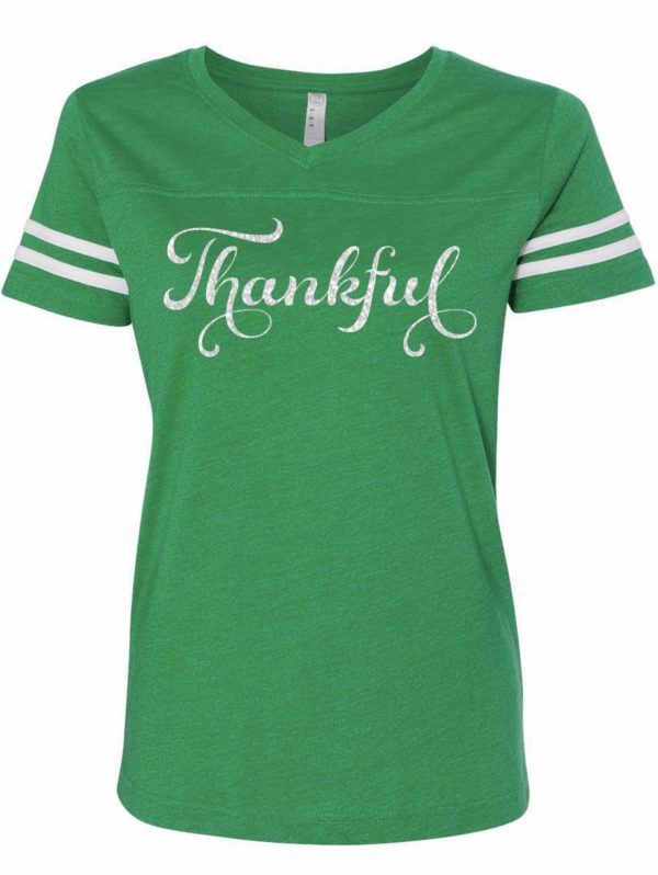 Thankful Football Stripped Shirt